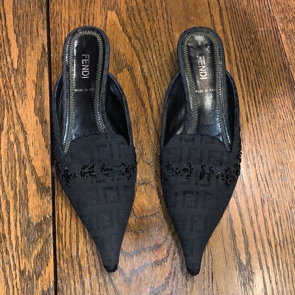 FENDI low heel slides - Picture 3 of 8